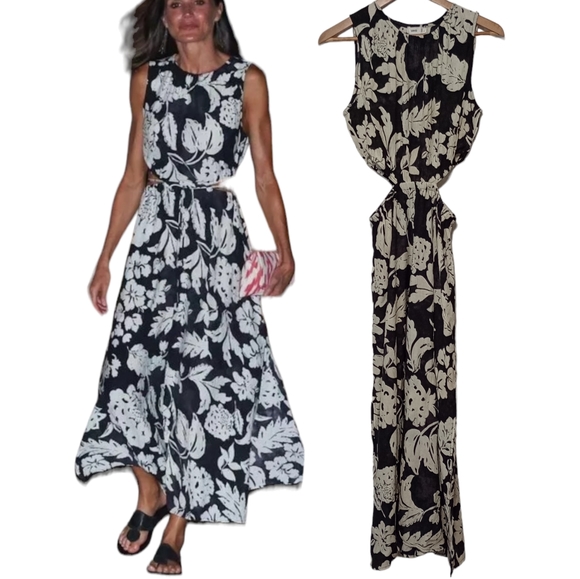 Mango Dresses & Skirts - Mango cutout floral midi dress as seen on queen letizia of Spain
